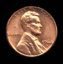 1968 penny